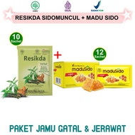 PAKET HERBAL JERAWAT GATAL KULIT BERSIH untuk PRIA WANITA : JAMU RESIKDA SIDOMUNCUL 10 SACHET dan MA