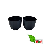 12 PCS ( LUSINAN ) POT PERMATA 12 HITAM-GROSIR POT BUNGA PLASTIK MINI CANTIK-POT KAKTUS MURAH-POT BUNGA PLASTIK ARTIFICIL TERMURAH