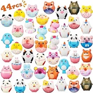 Syhood 44 Pcs Slow Rising Squishy Unicorn Squishy Goodie Bag Egg Filler Animal Donut Stress Ball Mini Stress Relief Toys Squeeze Miniature Novelty Toys for Classroom Prizes Party Favor Pinata Stuffers