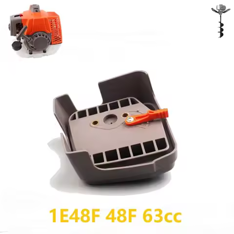 Air Filter Cover Complete Kit Fits Chinese 1E48F 48F 63CC 2 Stroke Engine Motor Earth Auger Power Dr