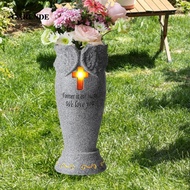 [Garende] Cemetery Grave Flower Vase Grave Marker Decoration Resin Funeral Flower Holder