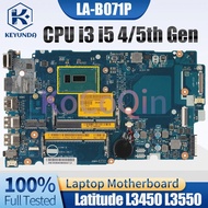 For Dell Latitude L3450 L3550 3450 Laptop Mainboard I3 I5 4/5th Gen 019xxt 01wx80 0hkkt5 0ttrpw Note