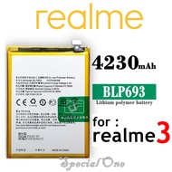 Battery Realme 3 Original BLP693 blp-693 batre Baterai Relmi 3 ori kapasitas 4230mAh