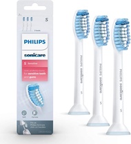 แปรงสีฟันไฟฟ้าPhilips Sonicare Sensitiveเปลี่ยนหัวแปรงสีฟันสำหรับอาการเสียวฟันHX6053/64 3 Pk