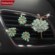 HOTWIND 4Pcs Car Air Conditioner Vent Daisy Perfume Clip Exquisite Decoration for for Girl Women's C