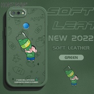 Hontinga เคส U1สำหรับ OPPO F9 Realme 2 Pro Realme 8 5G ลายการ์ตูนน่ารักสีเทียน Shinchan เคสโทรศัพท์ซ