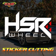 Hsr wheel car cutting sticker. hsrwheel variation sticker