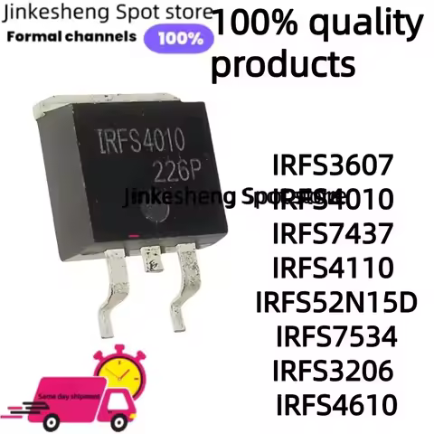 5-10-20Uds NEW IRFS3607 IRFS4010 IRFS7437 IRFS4110 IRFS52N15D IRFS7534 IRFS3206 IRFS4610 TO263 MOS F