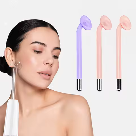 3PCS High Frequency Replace Electrotherapy Glass Tube Electrode Wand Beauty Therapy Puffy Acne Spot 