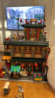 LEGO 街景系列 3盒80113 新春樂滿樓（已砌）