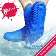 รองเท้ากันฝน กันน้ำ ถุงคลุมรองเท้า ถุงใส่รองเท้า กันเปื้อน 1 Pair Reusable Silicone Shoe Cover S Waterproof Rain Shoes Covers Outdoor Camping Slip-resistant Rubber Rain Boot Overshoes