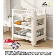 INSTOCK - 2-in-1 Baby Care Nursing Multi-Functional Changing Table Clothes Cabinets Space Saver Storage Box Storage