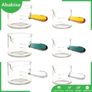 [Ababixa] Espresso Measuring Glass Jug Cup Versatile Clear Glass Pitcher for Daily Use