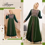 Abiyyuco TA9020 | Gamis Abaya Turkey Anak Remaja Dewasa Couple Terbaru Turki Hitam dan Warna Mewah T