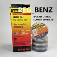 (1 Box = 10 rolls) Scotch 33+3m Vinyl Electric TapeOriginal | Black Electrical Insulation Scotch 33+