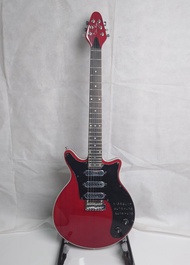 Brian May Clear Red Guitar 24 Frets 3 Burns Tri-Sonic pickups Professional Guitar