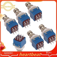 [Hot-Sale] 6PCS Guitar Effect Pedal Switch 3PDT Foot Switch PCB Button Latching On-on 9 Pins True By