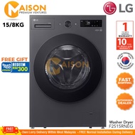 LG Inverter Washer Dryer 15KG /8KG with AI Direct Drive™ TurboWash™ F2515RNEG