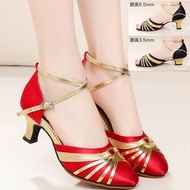 🔥HOTSELLING🔥latin dance shoes ballroom tango shoes kasut tarian latin New Latin Dance Shoes Adult Wo
