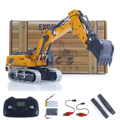 1/50 RC Excavator K970 Engineering Vehicle Remote Control Electric Lifting Digger Metal Bucket Track