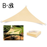 BHQ Triangle Sun Shade Sail Canopy UV Block Sunshade Cloth Outdoor Patio Yard Backyard Sand Garden