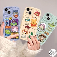 Cartoon Toy Story Buzz Lightyear Alien Crocodile Strawberry Bear Winnie Case For Oppo A15 A18 A57 A3