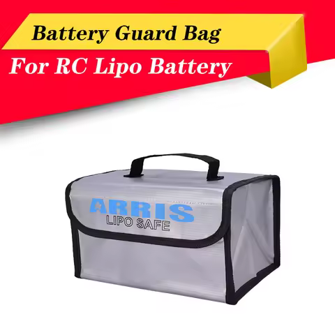 Portable Battery Guard Bag 215x155x115mm Fireproof Explosion-proof Bag RC Lipo Battery Safe Bag Guar