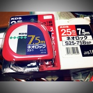 Made In Japan KDS Tape Measure 7.5M x 25mm (Wide) Full Cm 7.5M