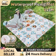 2M x 3M Outdoor Picnic Mat Portable Waterproof Camping Outdoor Mat Tikar Easy Carry Picnic Mat