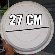 27 cm diameter white pot base, 40 large pot stand