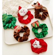 [Same Day Delivery Shipped From Taiwan] Christmas Hair Ring Styling Scrunchy Cute Exchange Gifts Gir