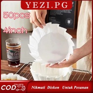 50PCS 4-inch Non-Stick Food Grade Round Baking Paper for Basque Cheesecake