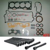 4E 4EFE Engine Full gasket set kit cylinder head bolt nuts screw for TOYOTA COROLLA E11 /LIFTBACK/CO