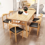 Commercial Small Apartment Table Dining Table Modern Simple Rental House Table Chair Combination Hou