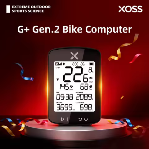 XOSS G2+ GPS Cycling Computer G Plus Bicycle Odometer G+ Gen.2 Wireless Speedometer Bluetooth Tracke
