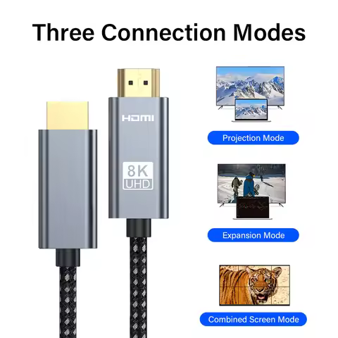 HDMI-compatible Cable 8K/60Hz Video Cables for TV Xiaomi Box Splitter Switcher 3D HDCP Computer Lapt