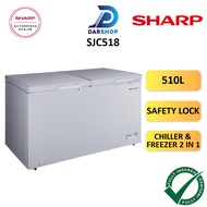 Sharp Chest Freezer 510L Peti Freezer Murah Deep Freezer Mini Peti Sejuk Beku Frezer Storage 冷藏箱 SJC