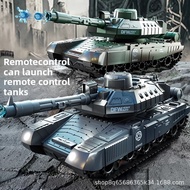 Remote control tank vehicle that can launch water bullets military model