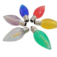 Color Bulb C7 Glossy Plastic LED Bulb E12 Lamp Holder Christmas Light Lamp
