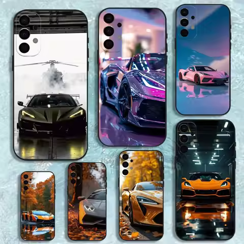 Fashion Car Cool C-Corvette Phone Case For Samsung S25,S24,S21,S22,S23,S30,Ultra,S20,Plus,Fe,Lite,No
