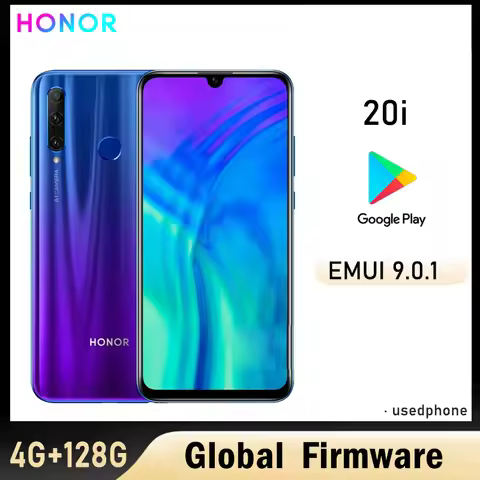 HONOR 20i smartphone 4G Global firmware Haisi Qilin 710 EMUI 9.0.1 camera 32MP+24MP GPU Turbo2.0 6.2
