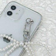 珍珠蝴蝶掛飾 | 全透明不發黃背板防摔手機保護殼