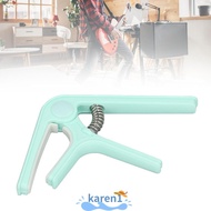 KAREN ​Guitar Capo​, ​Beginners Capo ABS ​Spring Capo​, Useful ​Even Pressure Pink/Light green/Black