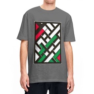 S-5XL Palestine Geometric Pattern T Shirt Harajuku T-Shirts Short-Sleeve Y2K Fun Tshirt Summer Cotto