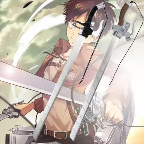 39.3in/100cm Eren Jaeger Katana Sabre Anime Attack on Titan Cosplay Prop Ninja Knife Real Size Japan