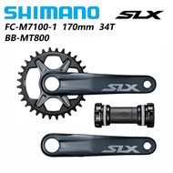 SHIMANO SLX FC M7100 Crankset 1X12S 12 Speed MTB Bike Chainwheel 170mm 34T BBMT800 Bottom Bracket FC-M7100