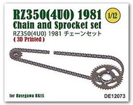 DE12073 Chain & Sprocket set for Yamaha RZ350 (4U0) (1981)