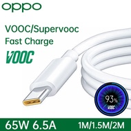 Oppo 65W Supervooc Cable Reno 7 Pro 5g 6 5 4 3 Find X3 X2 X N F19 A74 Vooc Fast Charging Kabel Usb T
