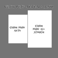 Print A4 F4 A3+ Poster 32X48CM