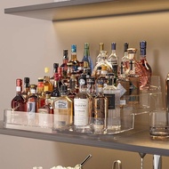 Small Wine Storage Rack, Stepped Transparent Small Bottle, Foreign Wine-based Liquor Storage Rack, C